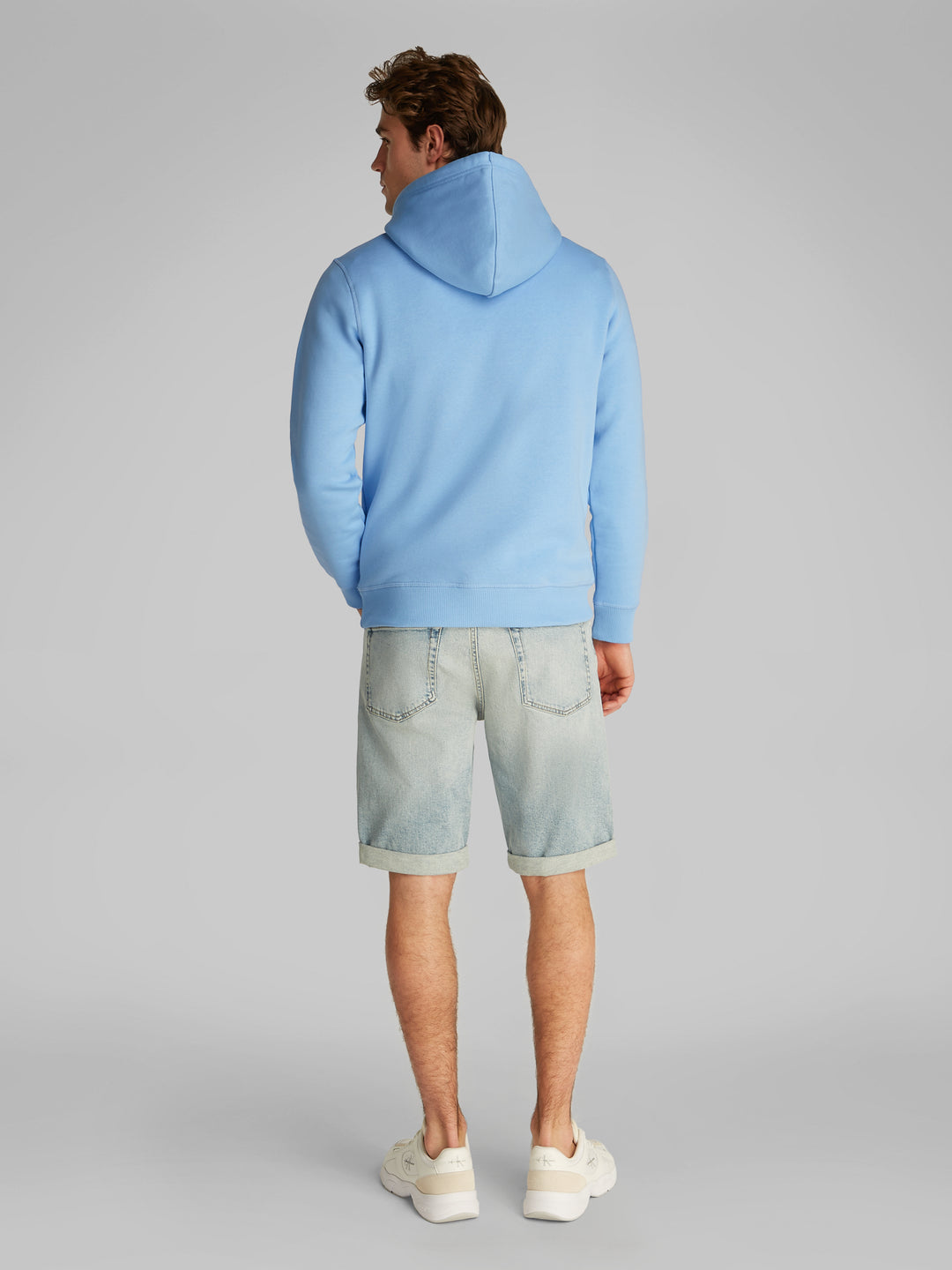 CKJ MONOLOGO HOODIE - BLUE BELL