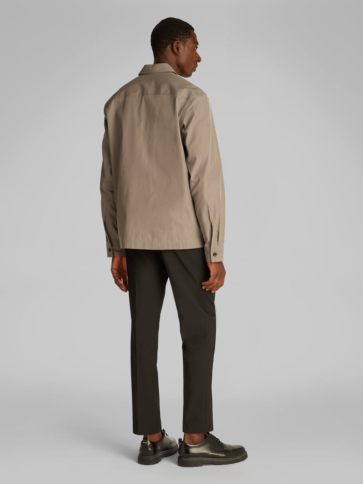 CK COTTON BLEND OVERSHIRT - FOSSIL