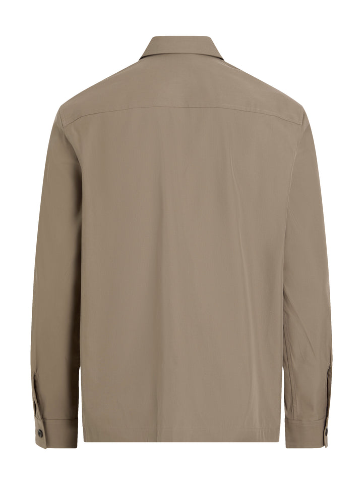 CK COTTON BLEND OVERSHIRT - FOSSIL