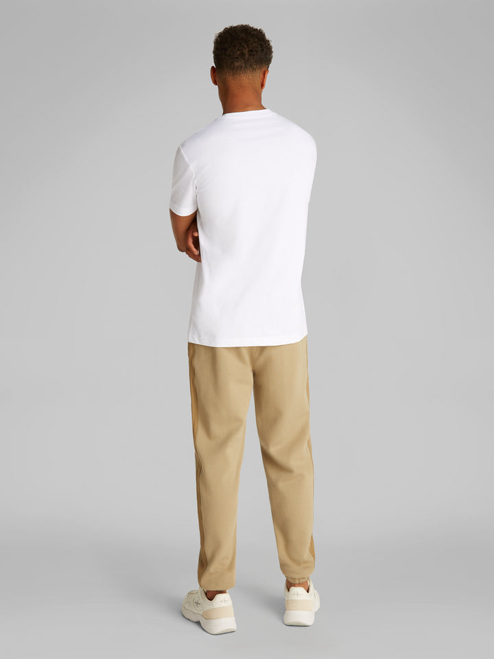 CKJ SHADOW LOGO TEE - BRIGHT WHITE