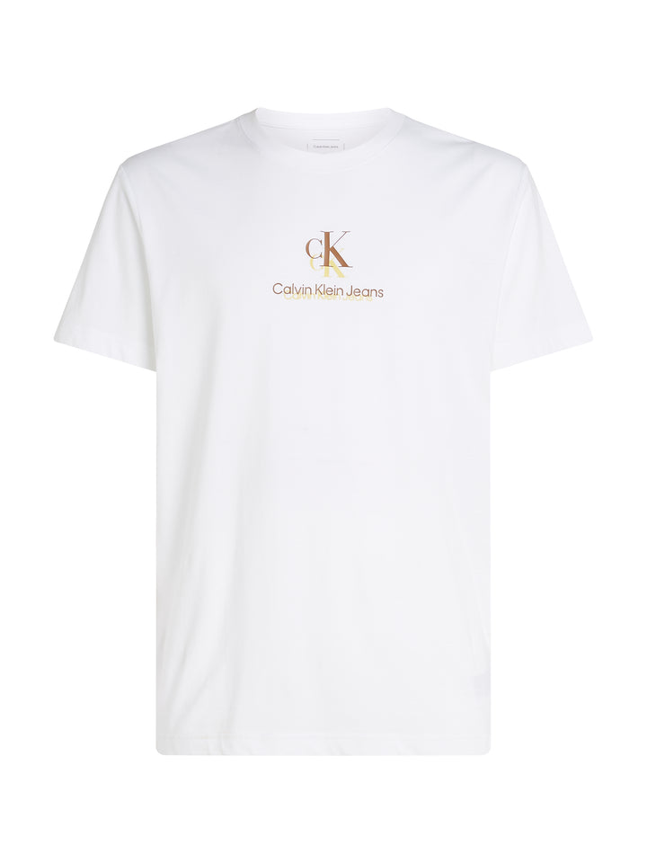 CKJ SHADOW LOGO TEE - BRIGHT WHITE