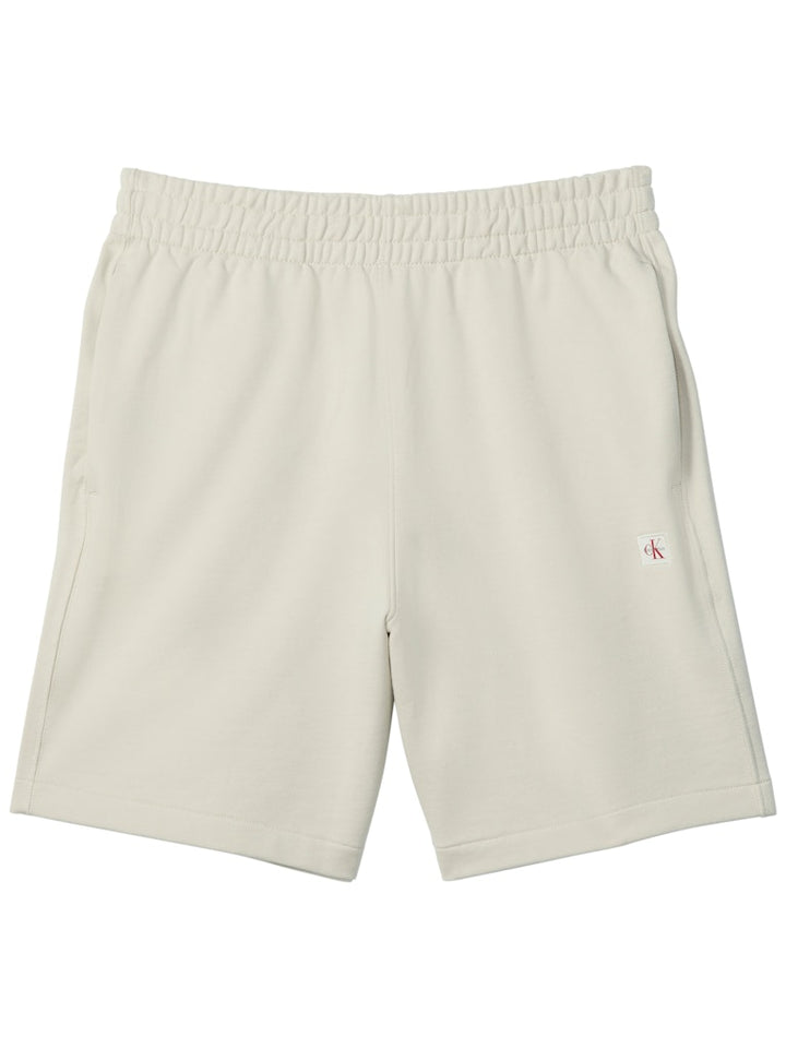 CKJ EU 350TERRY BADGE SHORT - OATMEAL