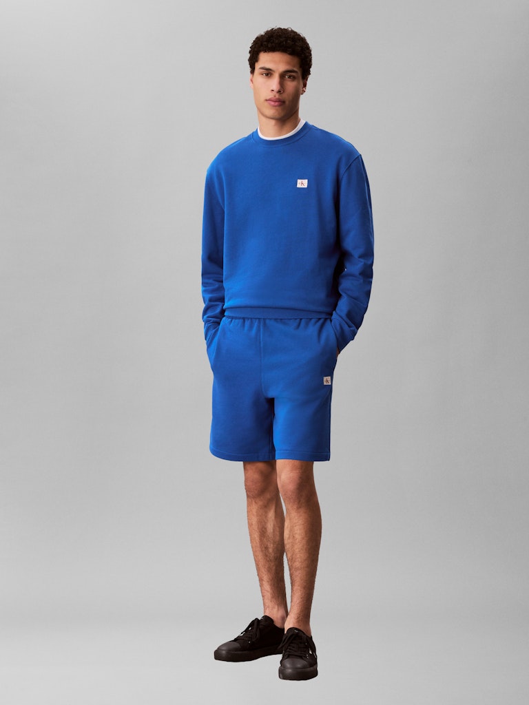 CKJ  EU 350TERRY BADGE SHORT - BLUE