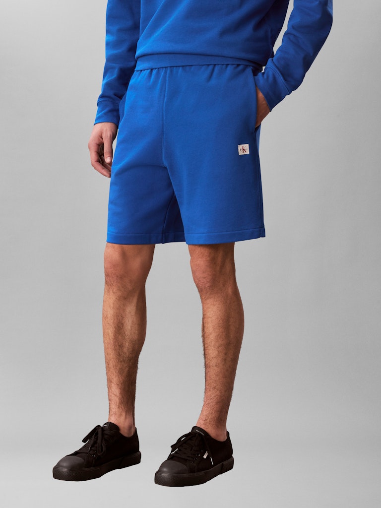 CKJ  EU 350TERRY BADGE SHORT - BLUE