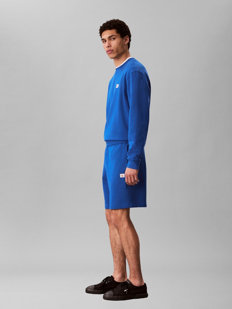 CKJ  EU 350TERRY BADGE SHORT - BLUE