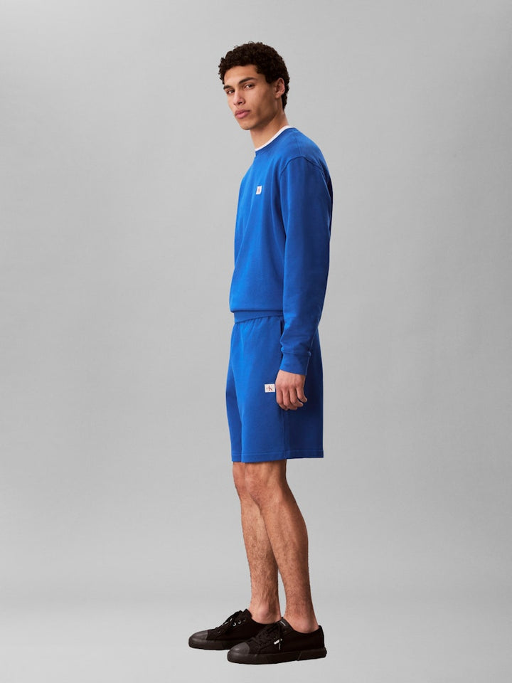 CKJ  EU 350TERRY BADGE SHORT - BLUE