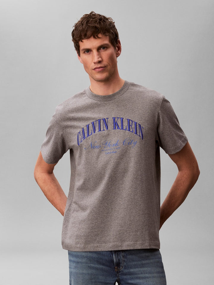 CKJ 20S MARCH GRAPHIC SEASONAL TEE - GREY