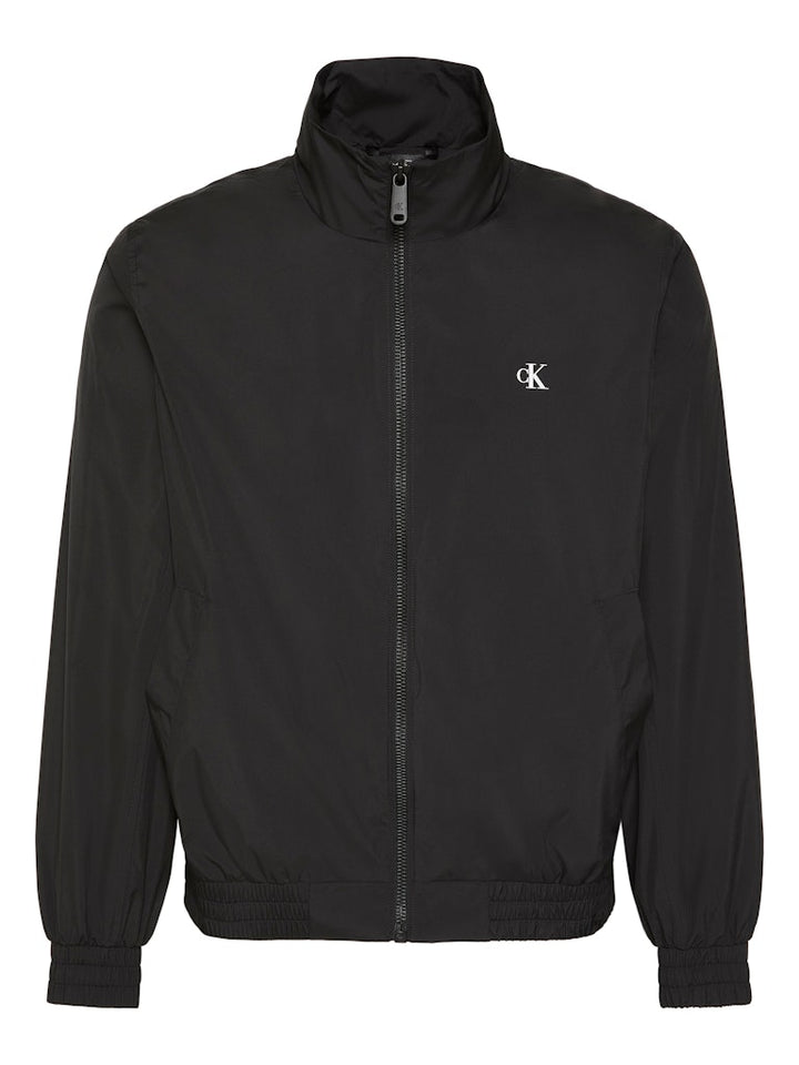 CKJ LS UNFILLED NYLON HARRINGTON - BLACK