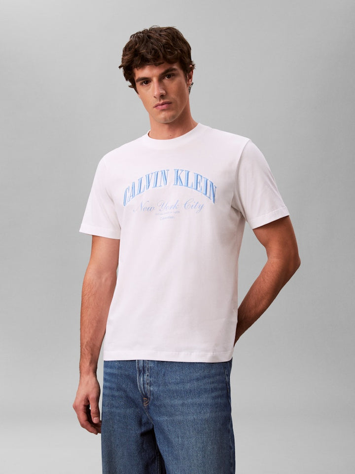CKJ 20S MARCH GRAPHIC SEASONAL TEE - WHITE
