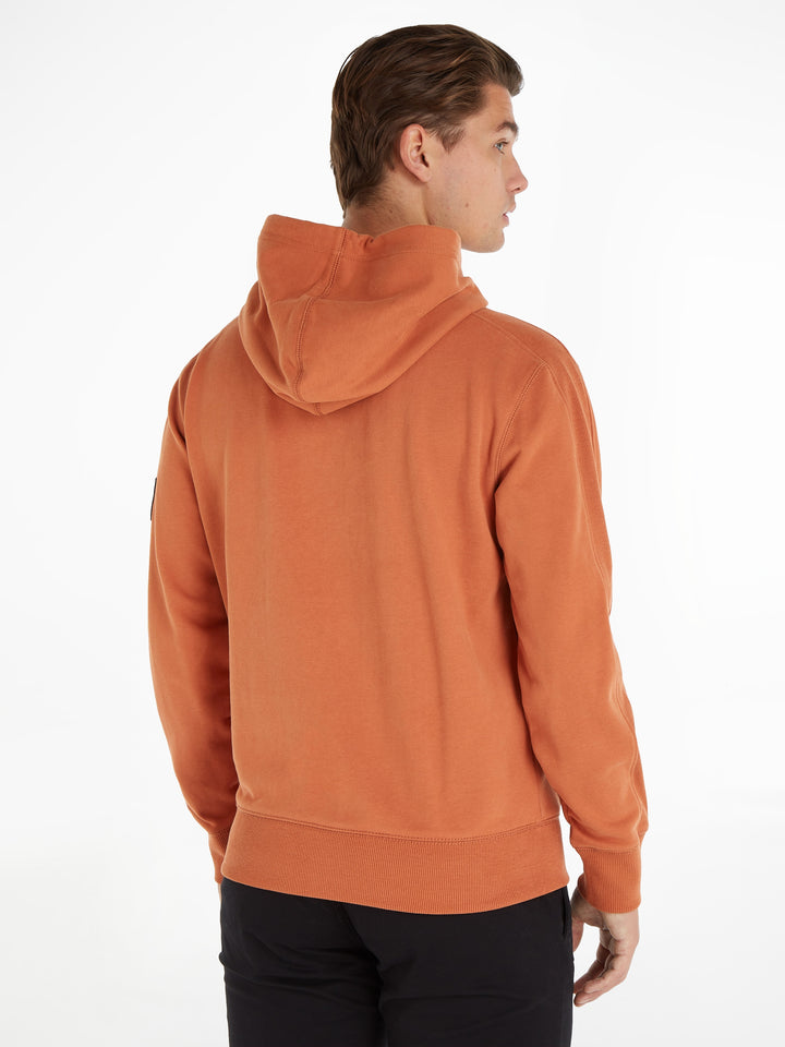 CKJ BADGE HOODIE - AUBURN
