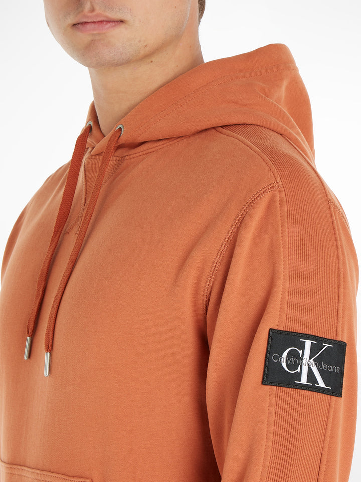 CKJ BADGE HOODIE - AUBURN