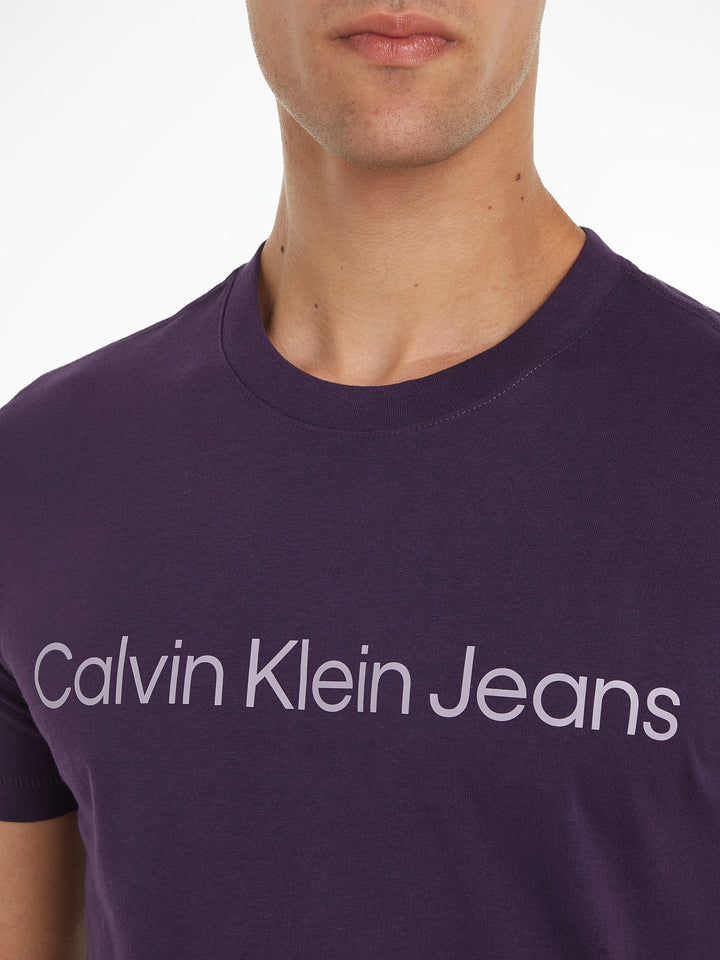 CKJ INSTIT LOGO TEE - PURPLE VELVET