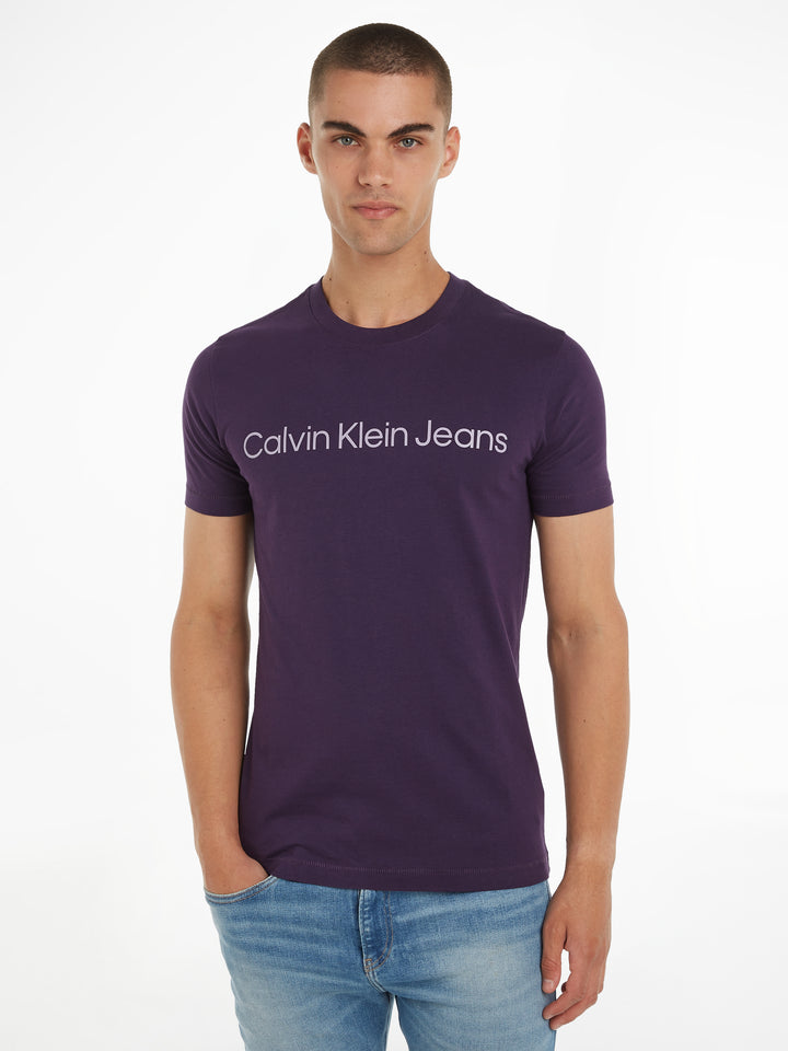 CKJ INSTIT LOGO TEE - PURPLE VELVET