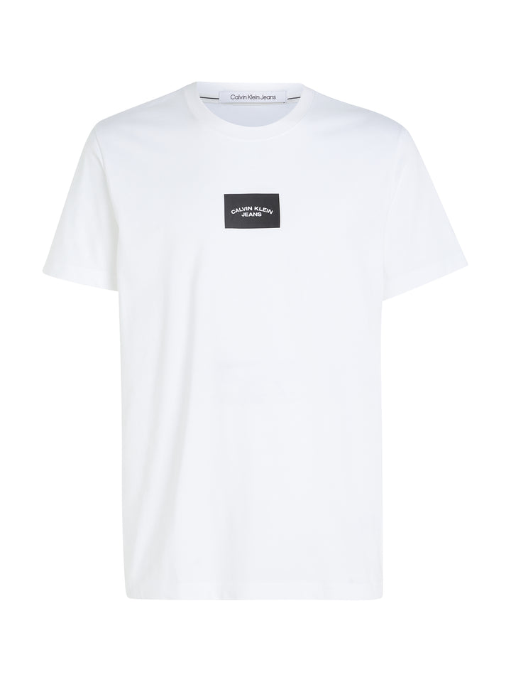 CKJ SMALL CENTER BOX TEE - WHITE