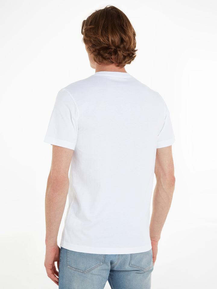 CKJ SMALL CENTER BOX TEE - WHITE
