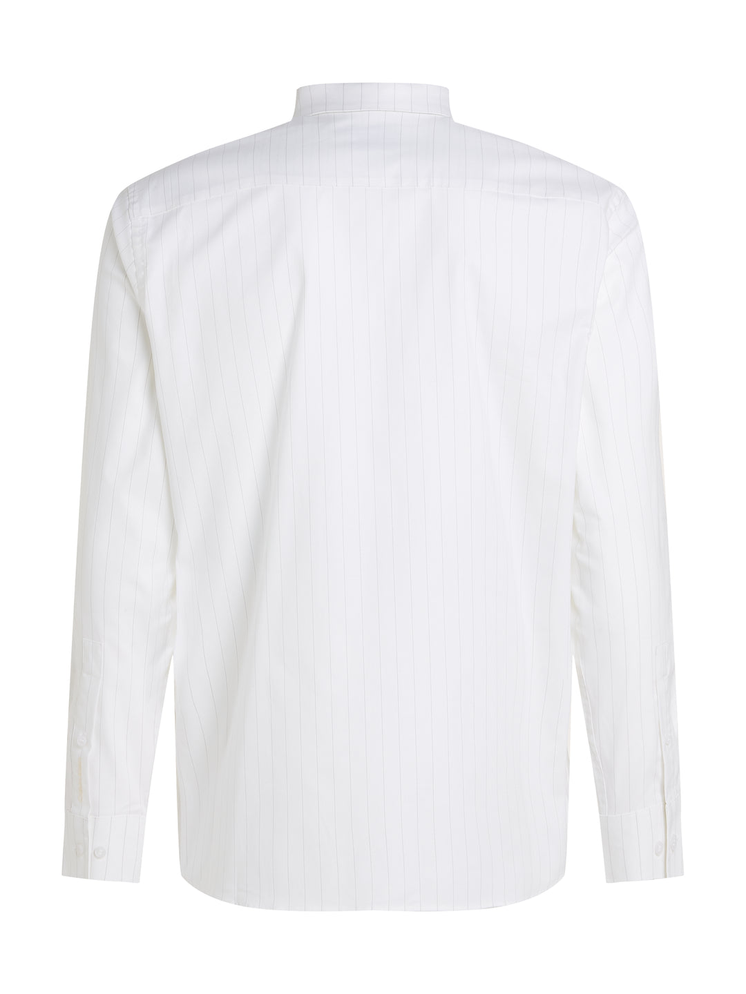 CK OXFORD STRETCH STRIPE SHIRT - WHITE