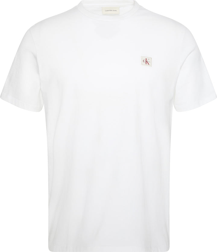 CK SS BADGE 30S JERSEY TEE - WHITE