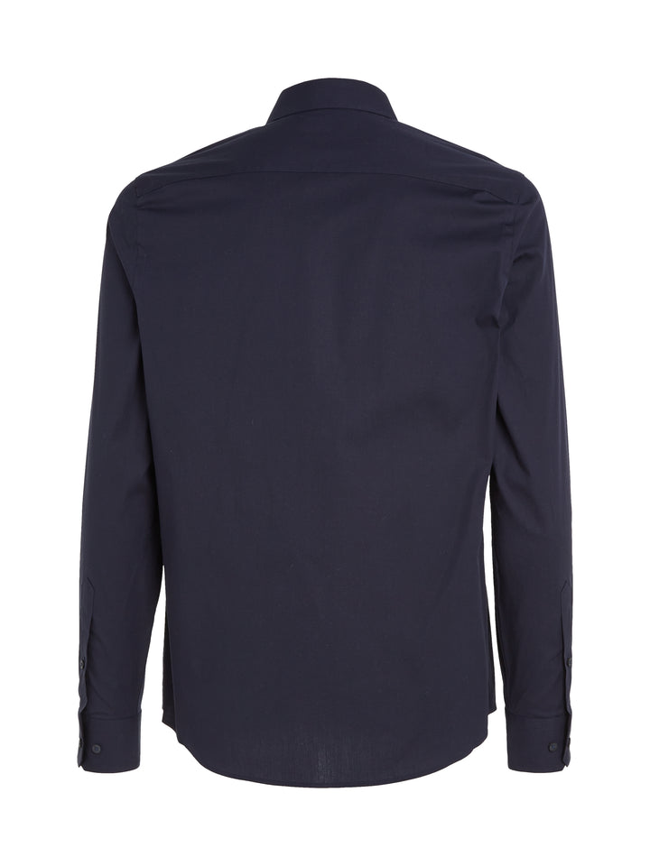 CK POPLIN STRETCH SLIM SHIRT - NIGHT SKY