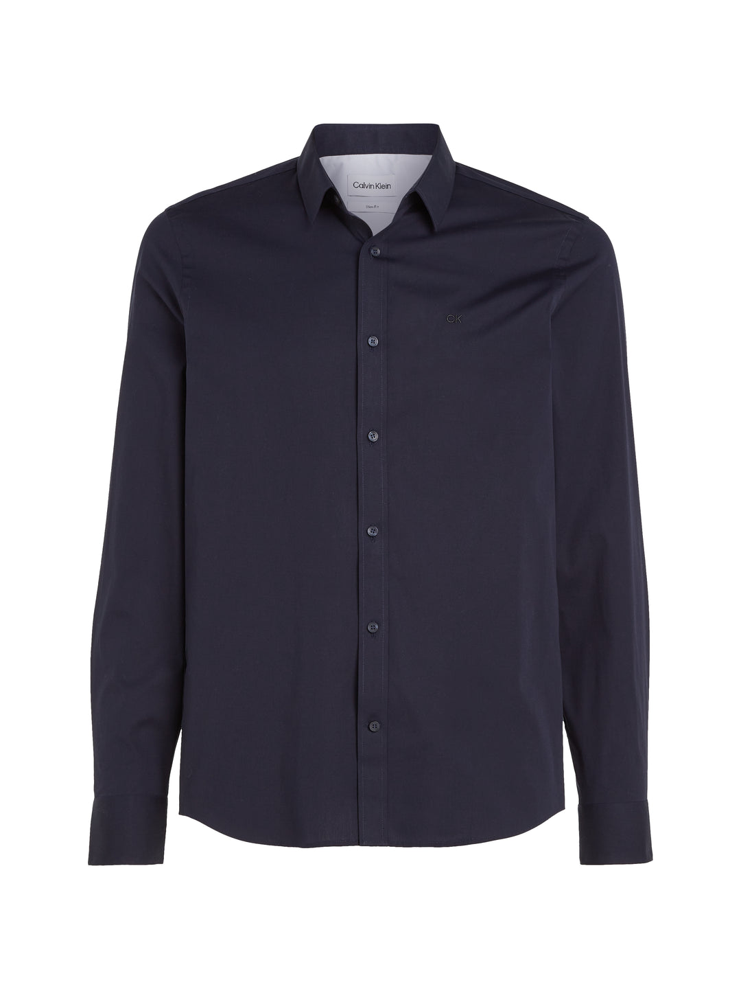 CK POPLIN STRETCH SLIM SHIRT - NIGHT SKY