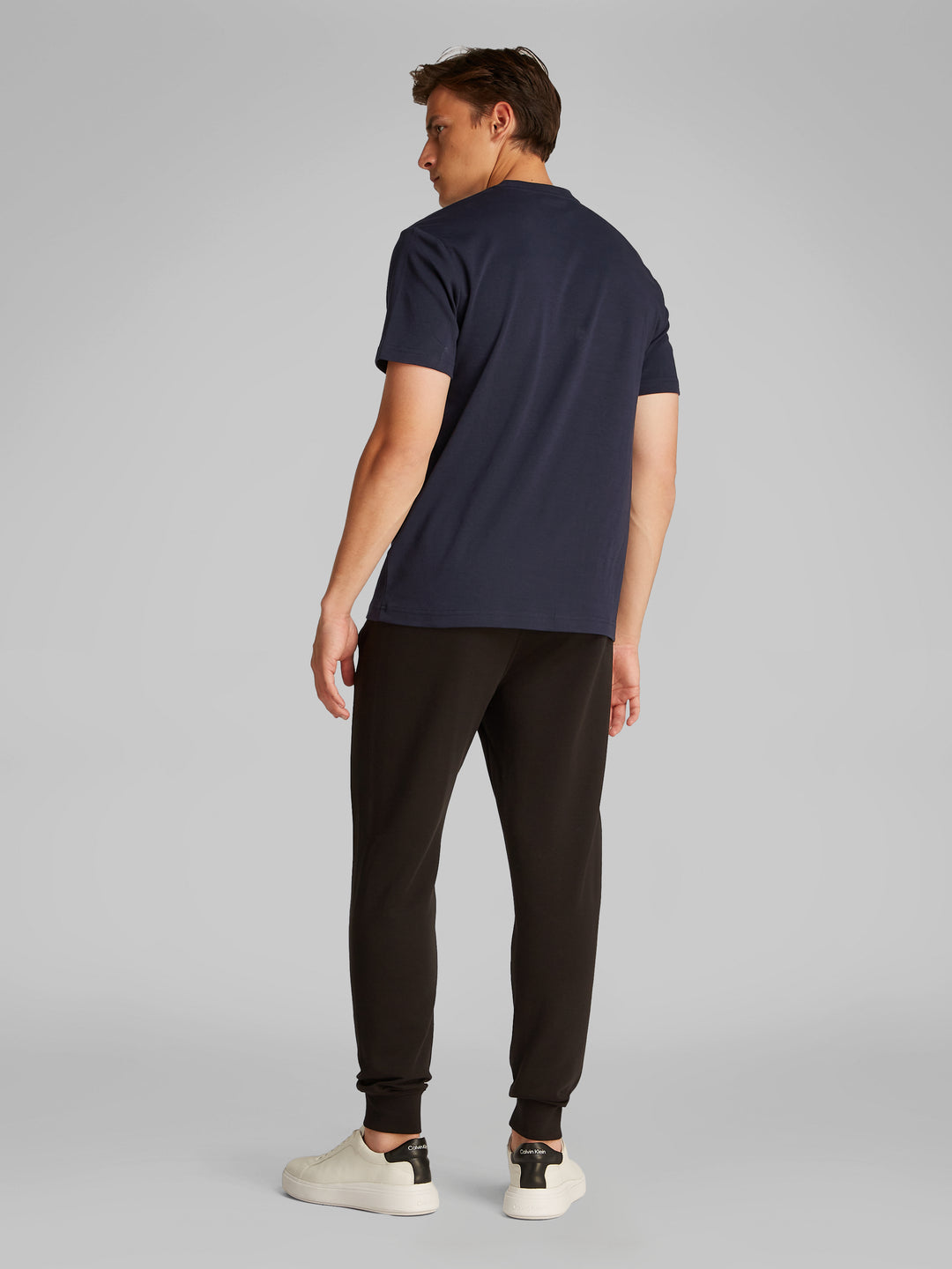 CK MICRO LOGO INTERLOCK T-SHIRT - NIGHT