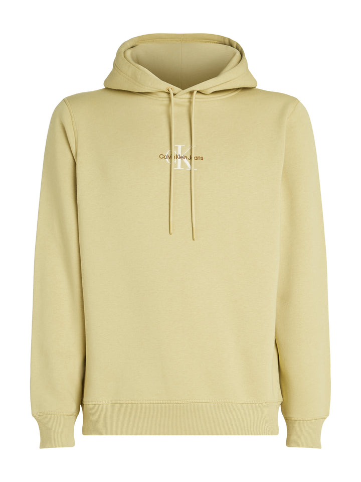 CKJ MONOLOGO HOODIE - LEEK GREEN