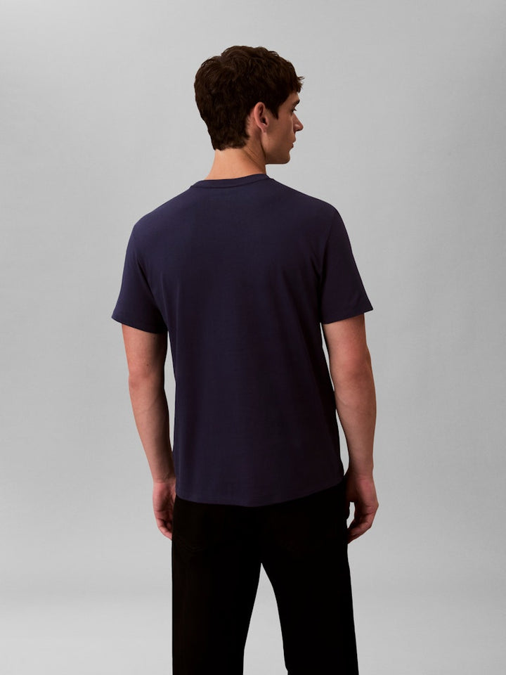 CALVIN KLEIN JEANS SS CLASSIC MONOGRAM TEE - MARITIME BLUE