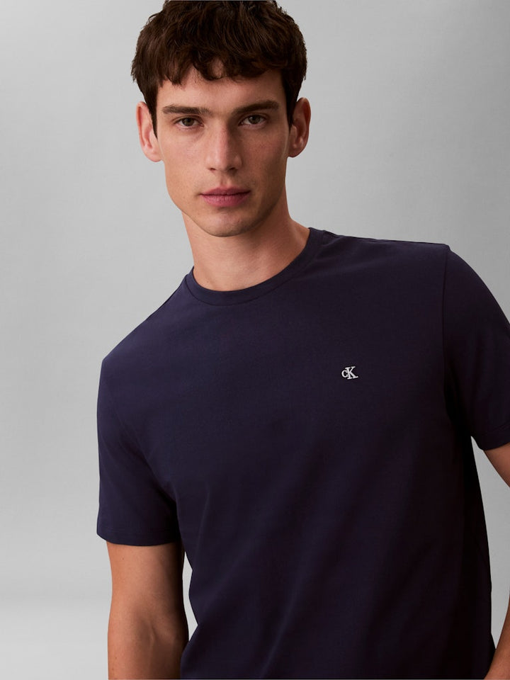 CALVIN KLEIN JEANS SS CLASSIC MONOGRAM TEE - MARITIME BLUE