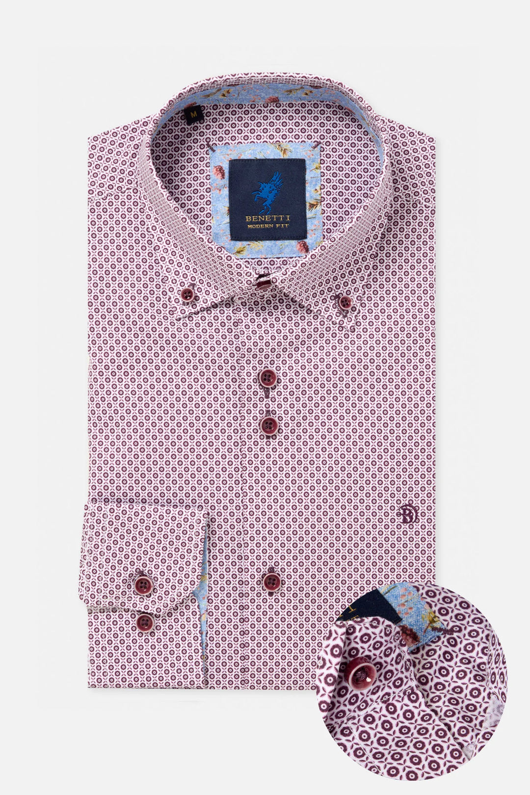 BENETTI CARLOS SHIRT - PLUM