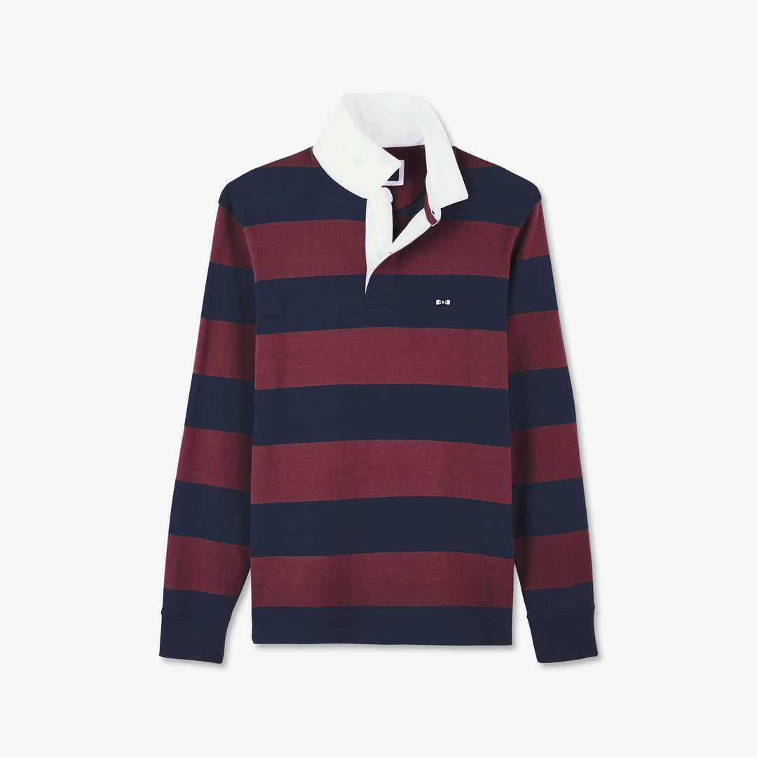 EDEN PARK RUGBY POLO - BURGUNDY/NAVY