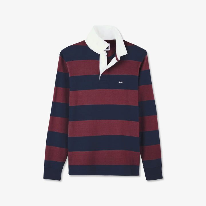 EDEN PARK RUGBY POLO - BURGUNDY/NAVY
