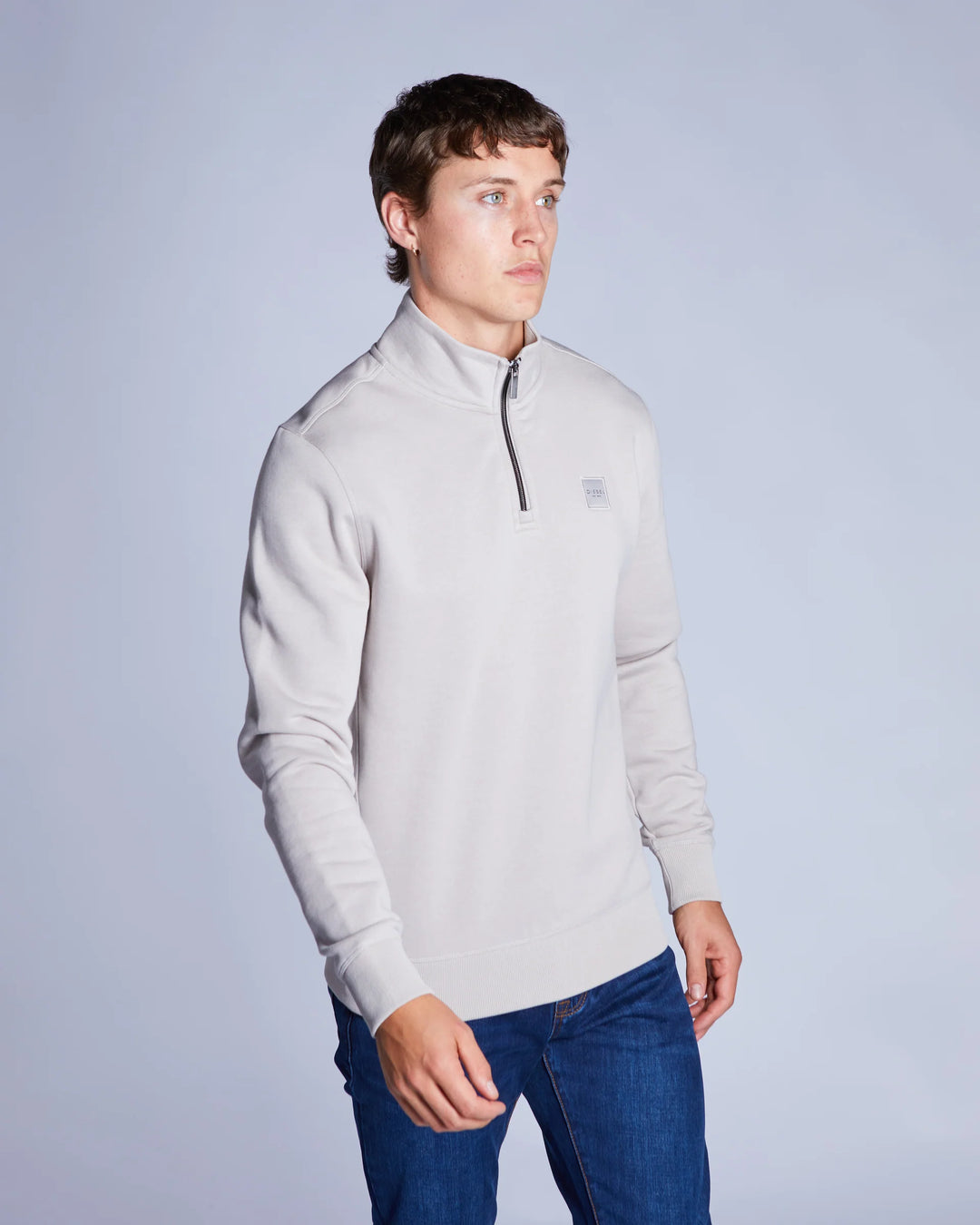 DIESEL DAX HALF ZIP - BEACHCOMBER
