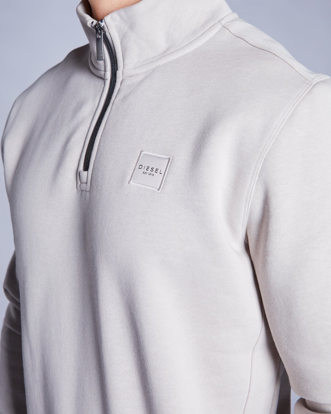 DIESEL DAX HALF ZIP - BEACHCOMBER