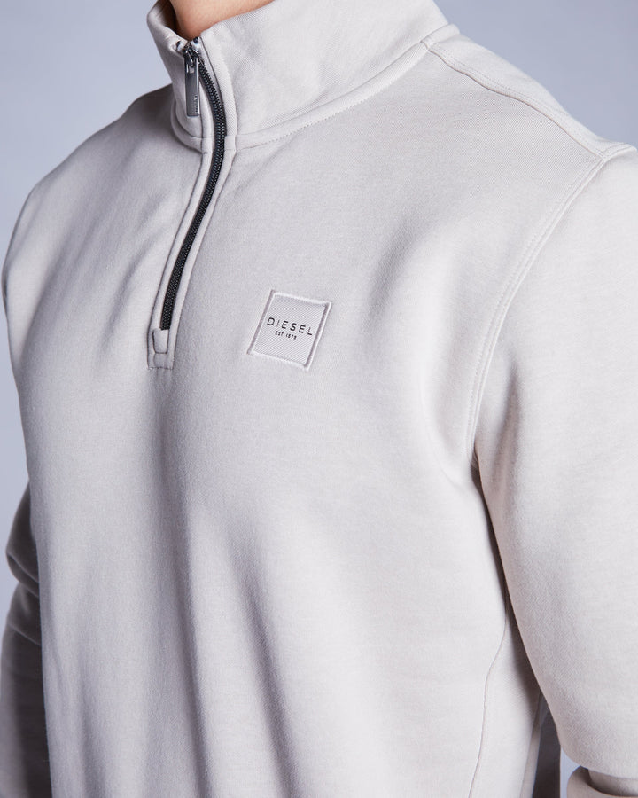 DIESEL DAX HALF ZIP - BEACHCOMBER