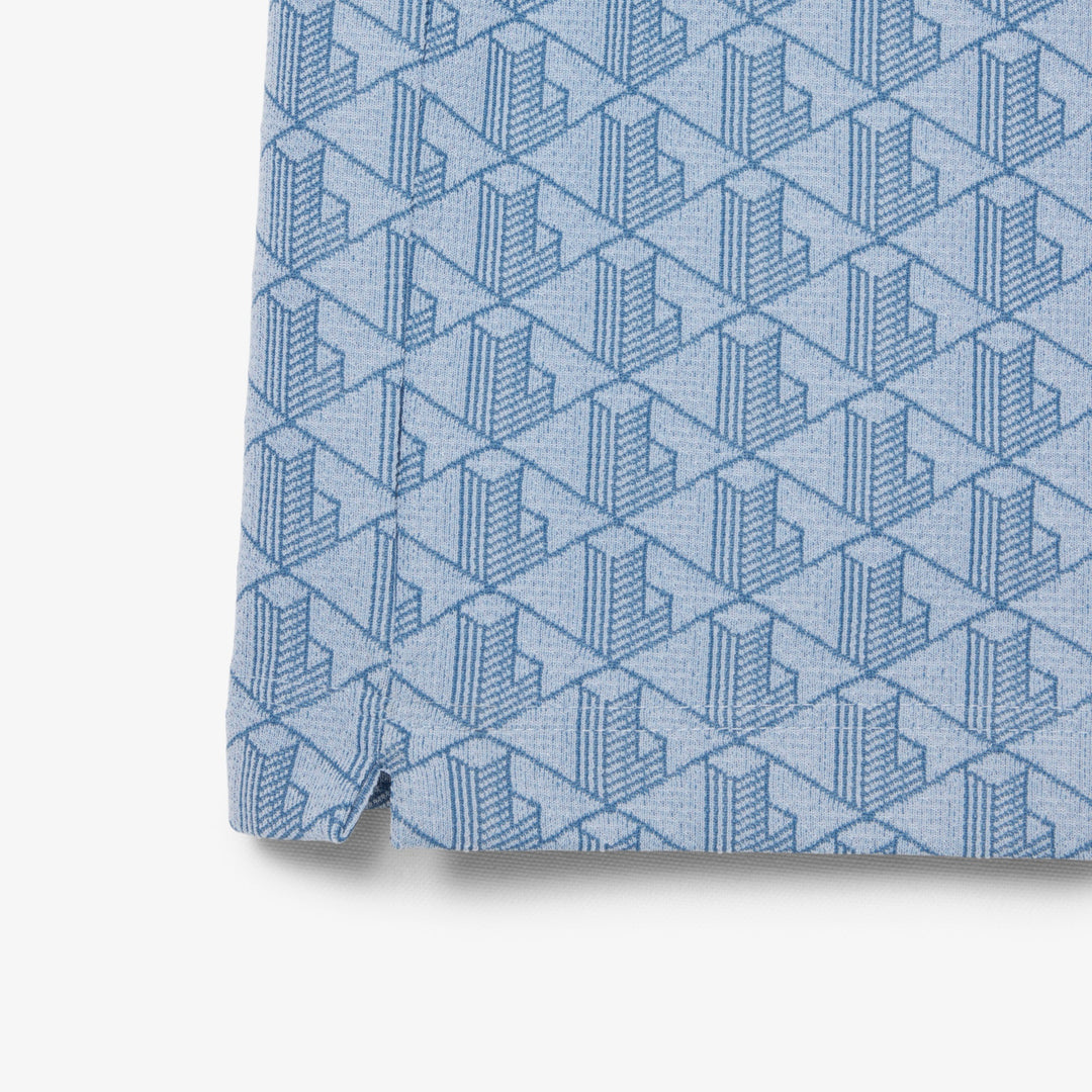 LACOSTE JACQUARD CLASSIC POLO - BLUE