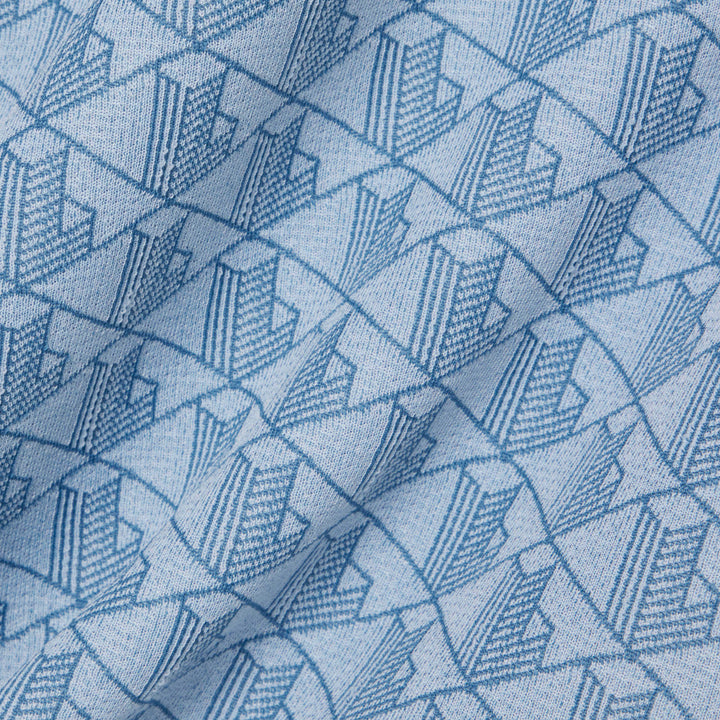 LACOSTE JACQUARD CLASSIC POLO - BLUE
