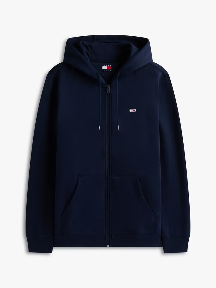 TOMMY JEANS REG S FLAG ZIP THRU - DARK BLUE
