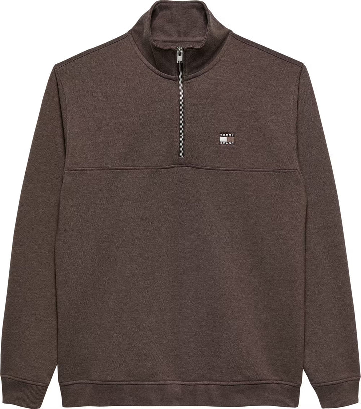 TOMMY JEANS REG BADGE QZ - WALNUT