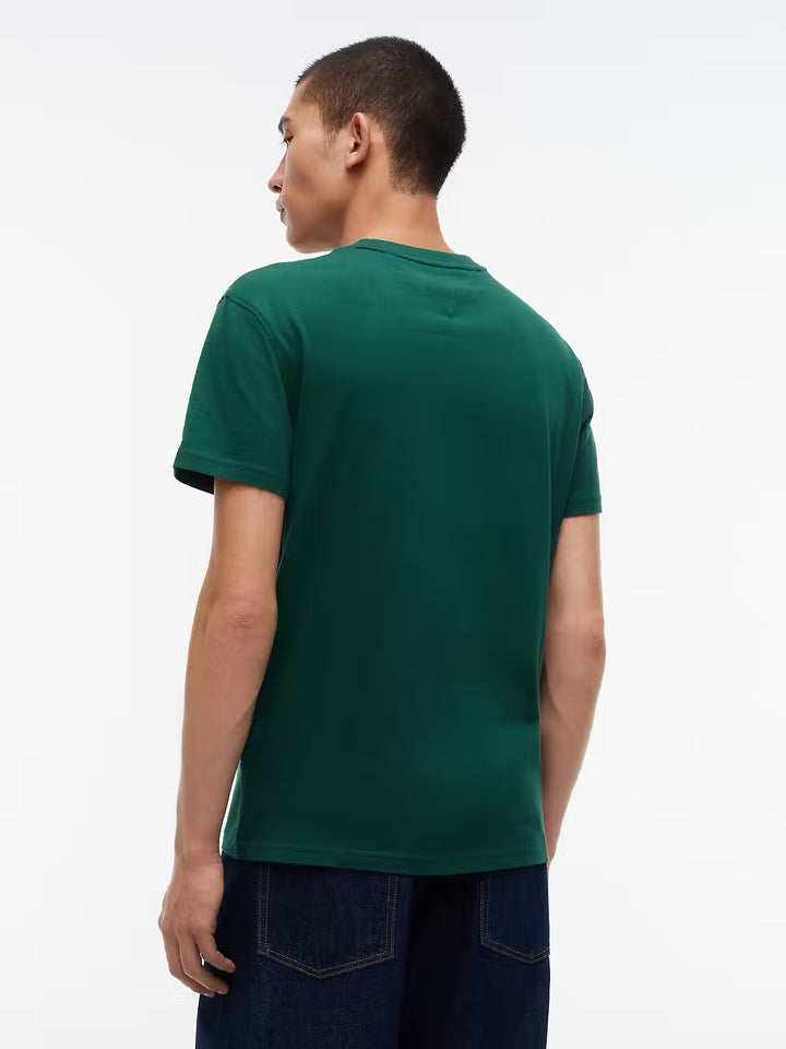 TOMMY JEANS REG SFLAG SS TEE - GREEN