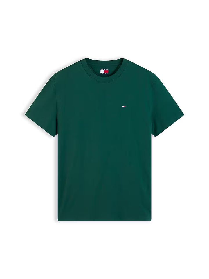 TOMMY JEANS REG SFLAG SS TEE - GREEN