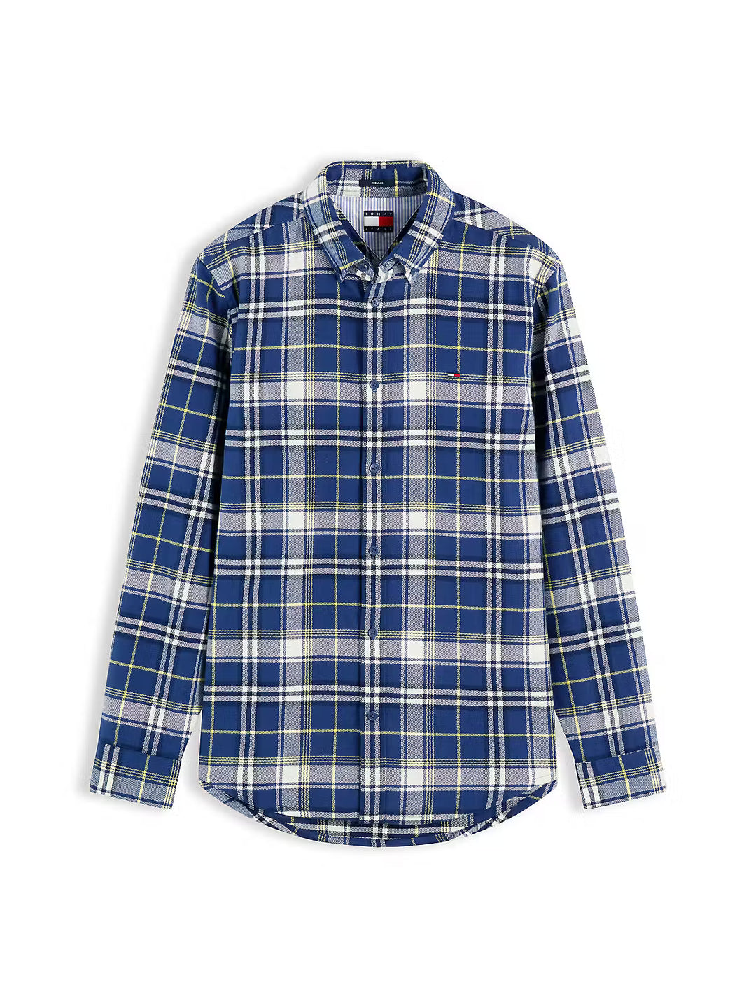TOMMY JEANS REG FLANNEL CHECK SHIRT - NAVY CHECK