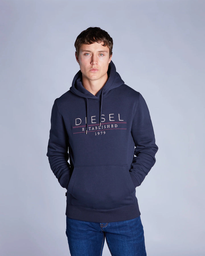 DIESEL DON HOODIE - SALUTE NAVY