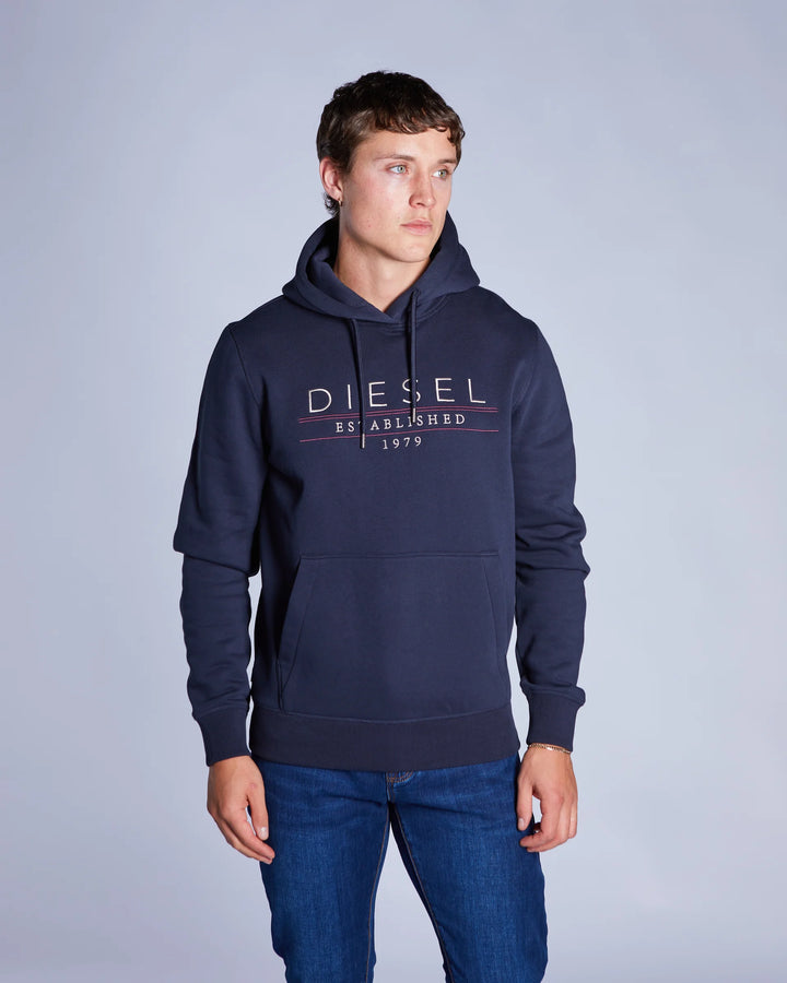 DIESEL DON HOODIE - SALUTE NAVY