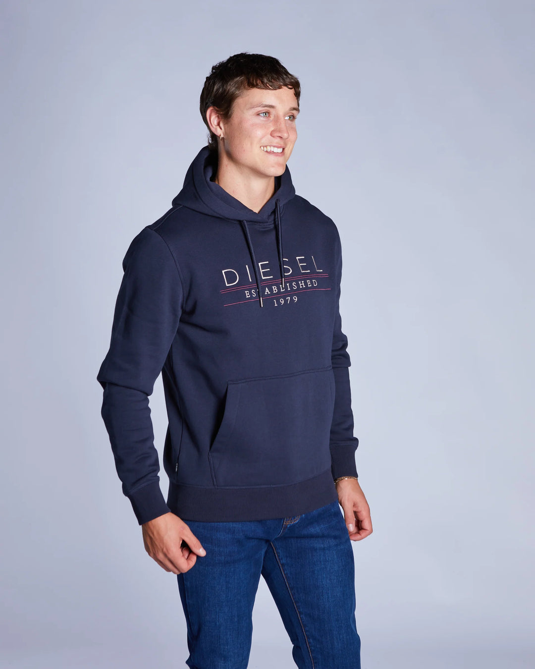 DIESEL DON HOODIE - SALUTE NAVY