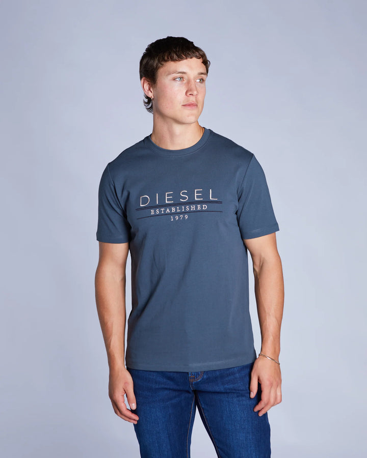 DIESEL DUNCAN TEE - PETROL BLUE