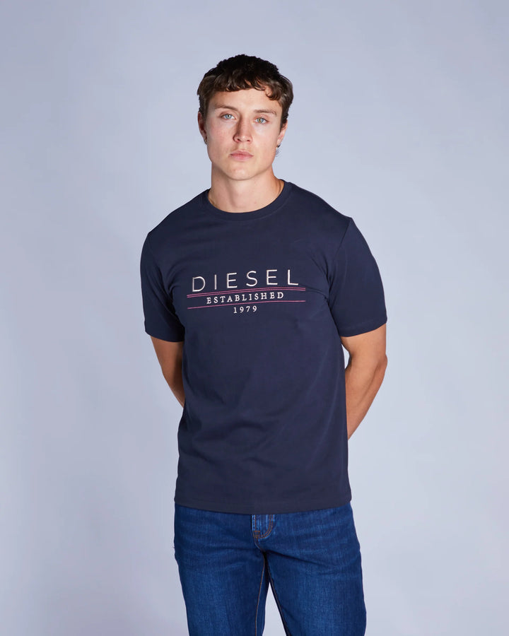 DIESEL DUNCAN TEE - SALUTE NAVY