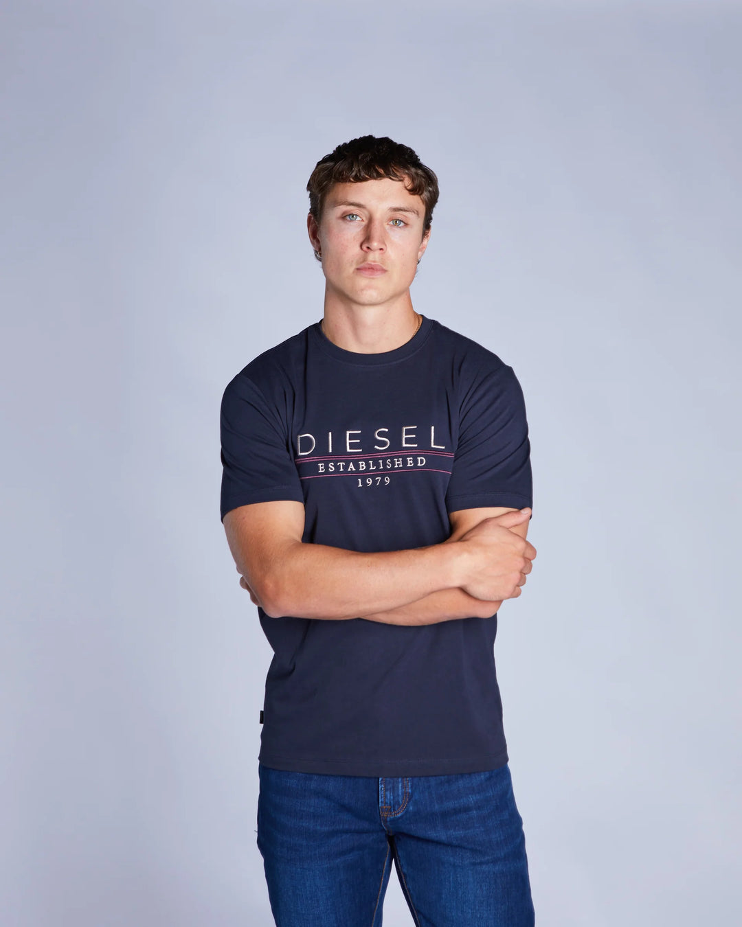 DIESEL DUNCAN TEE - SALUTE NAVY