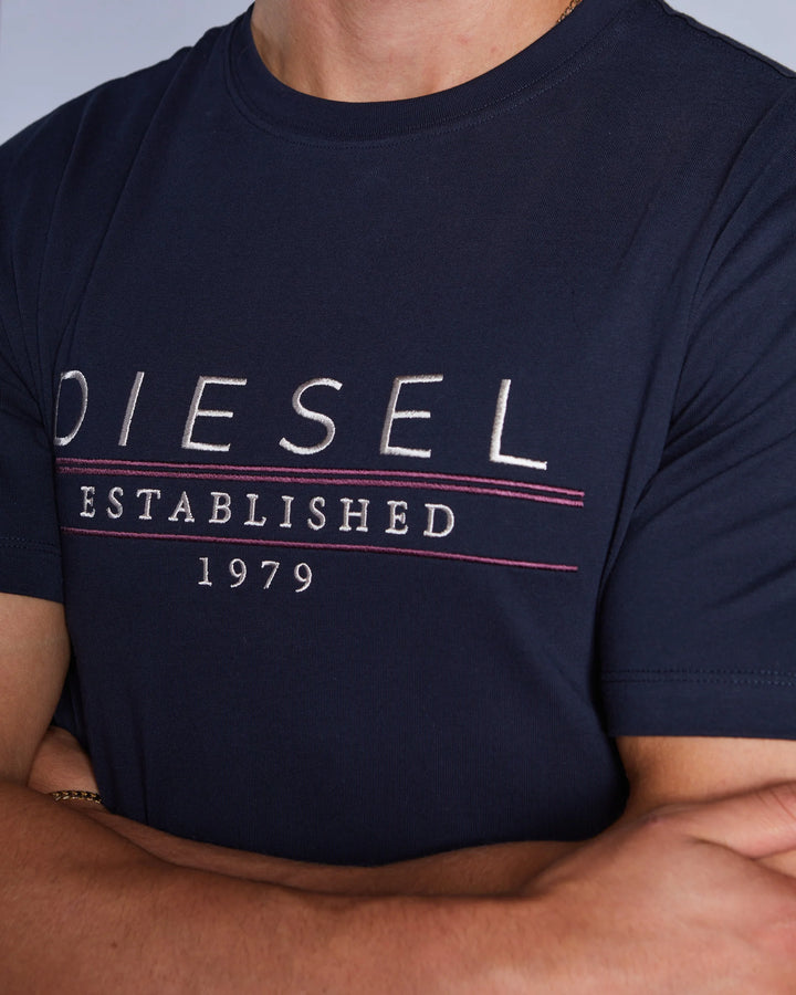DIESEL DUNCAN TEE - SALUTE NAVY