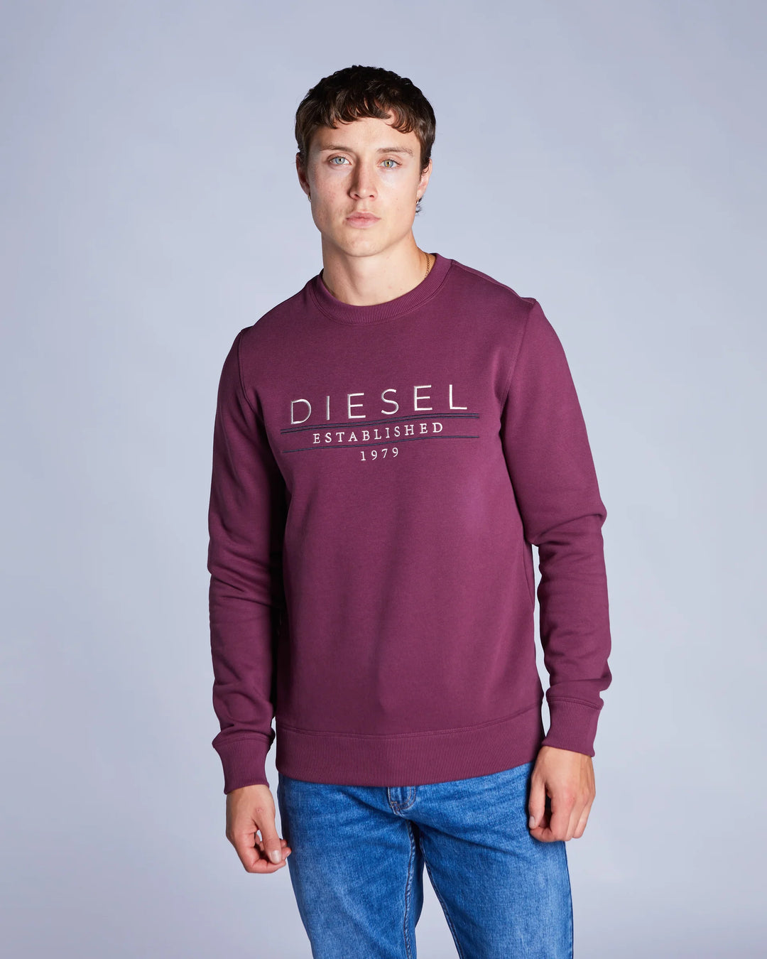 DIESEL DURK SWEATSHIRT - FIG