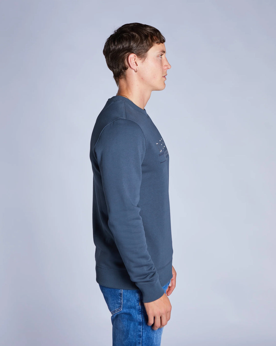 DIESEL DURK SWEATSHIRT - PETROL BLUE