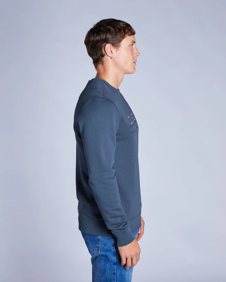 DIESEL DURK SWEATSHIRT - PETROL BLUE